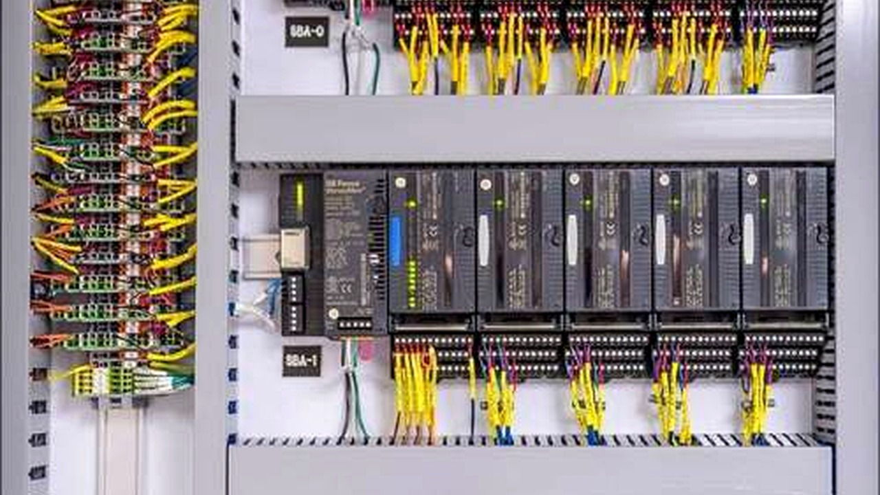 Electrical control cabinet and systems work